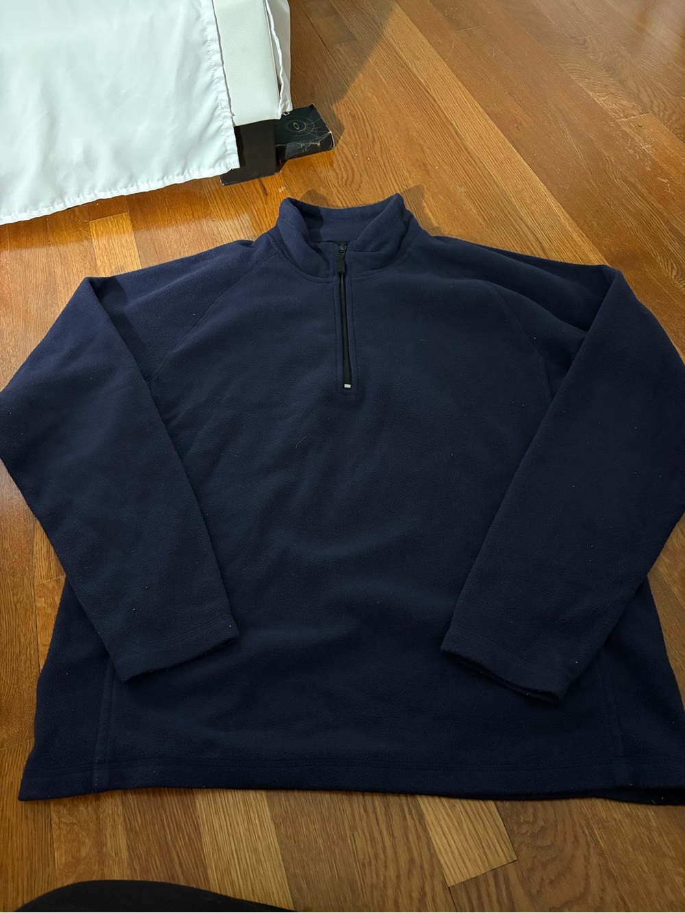 Men's Navy Half-Zip Fleece Pullover